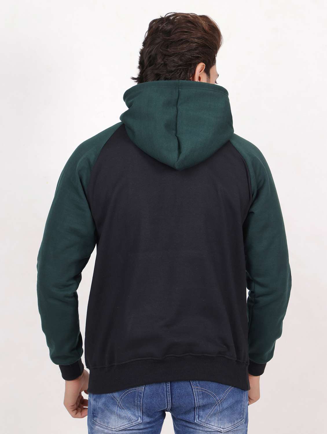 men hooded chest printed sweatshirt - 20458986 - Standard Image - 2
