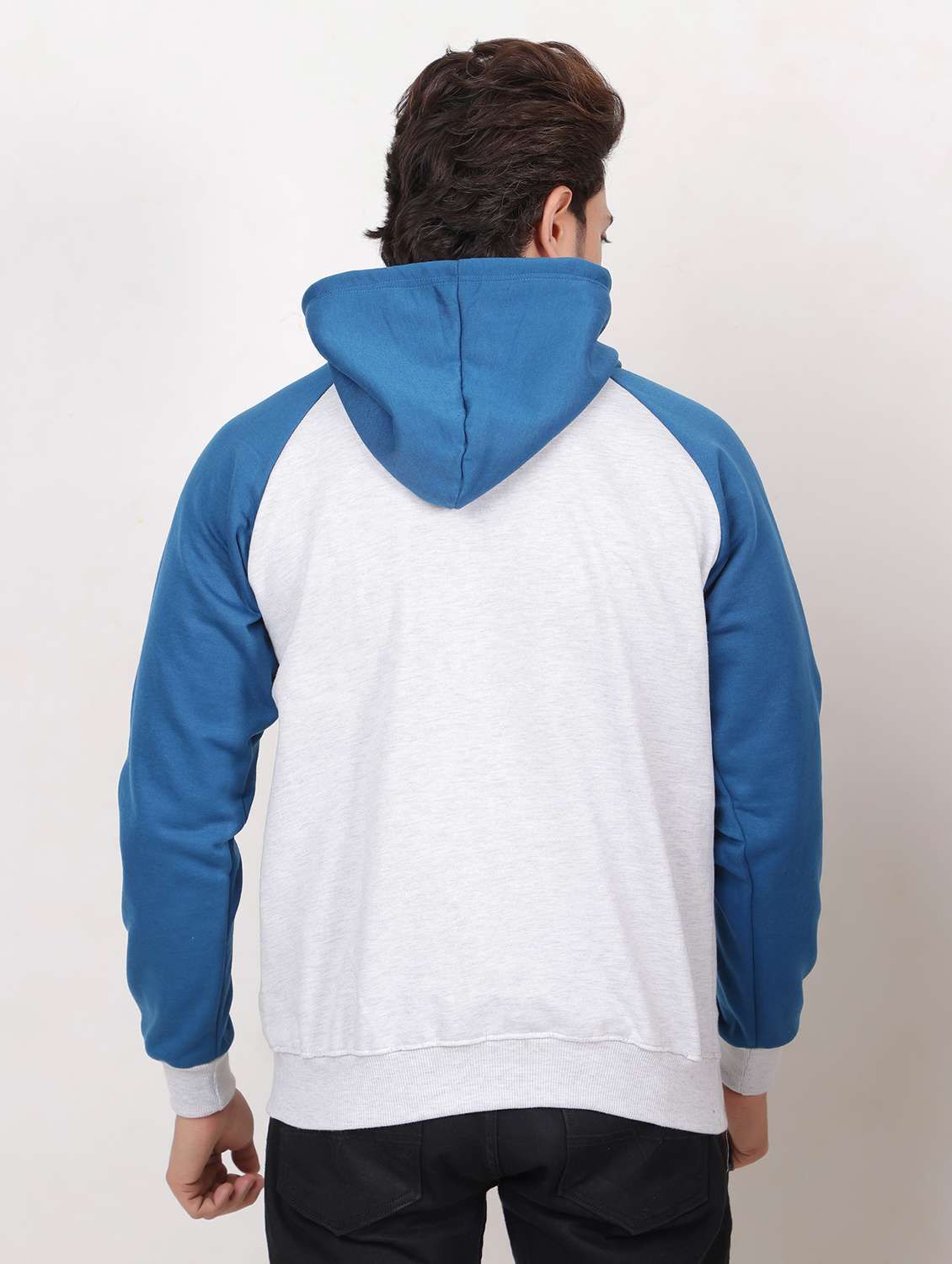 men hooded chest printed sweatshirt - 20458987 - Standard Image - 2