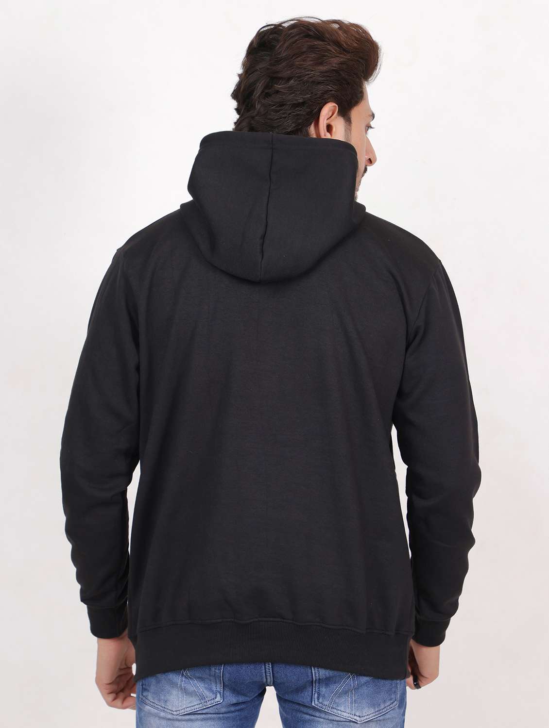 men hooded chest printed sweatshirt - 20458988 - Standard Image - 2