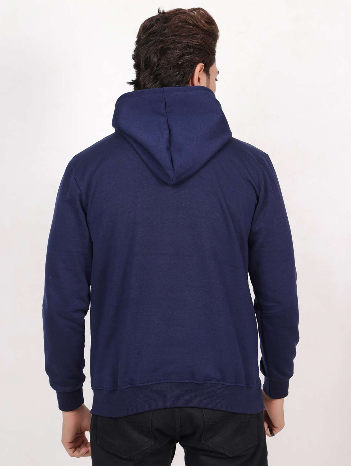 men hooded chest printed sweatshirt - 20458989 - Standard Image - 2