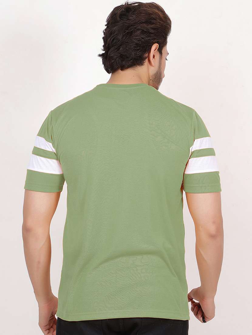 men round neck color block regular t-shirt - 20459416 - Standard Image - 2