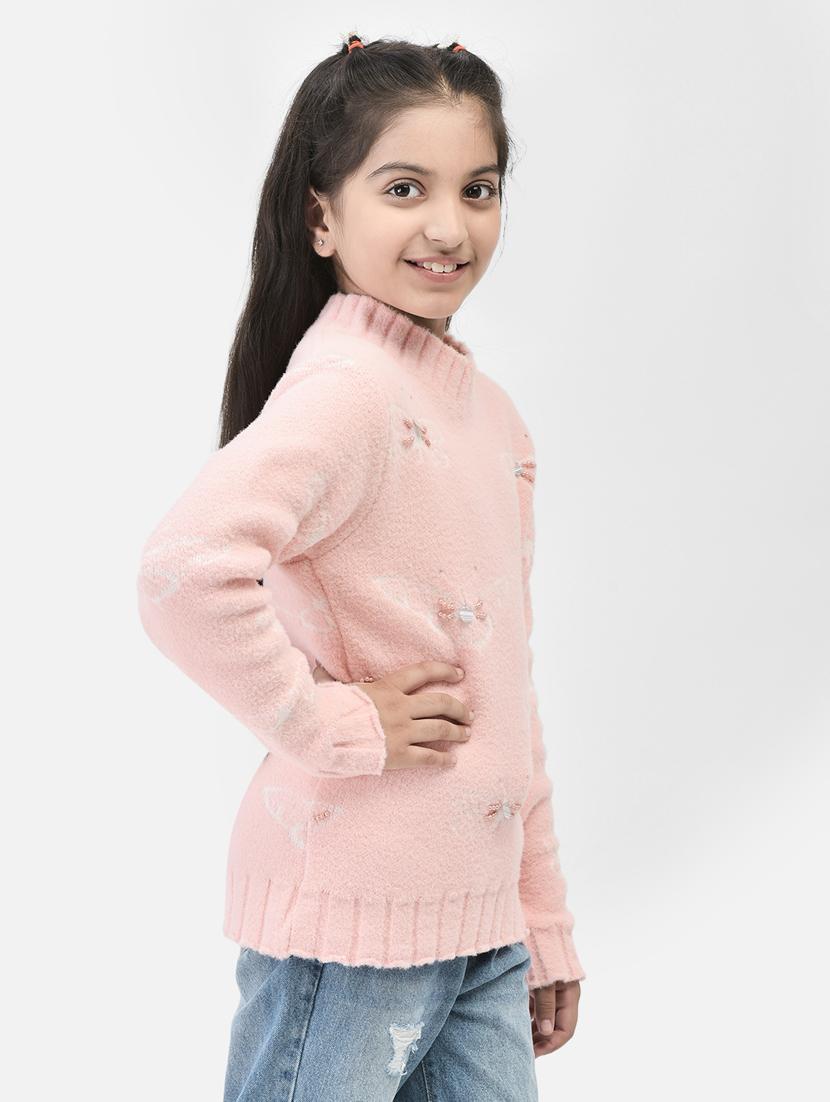 girls printed embellished pullover - 20459439 - Standard Image - 2