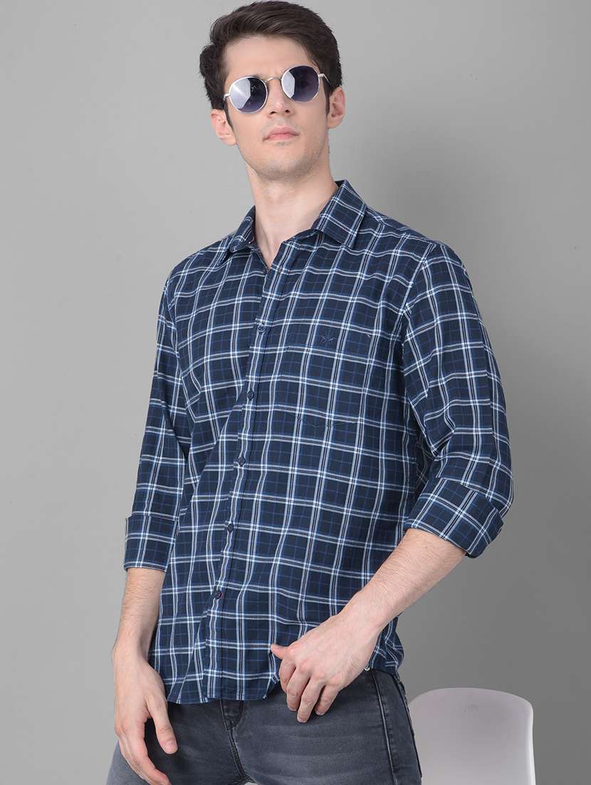 slim fit checked casual shirt - 20459464 -  Standard Image - 2