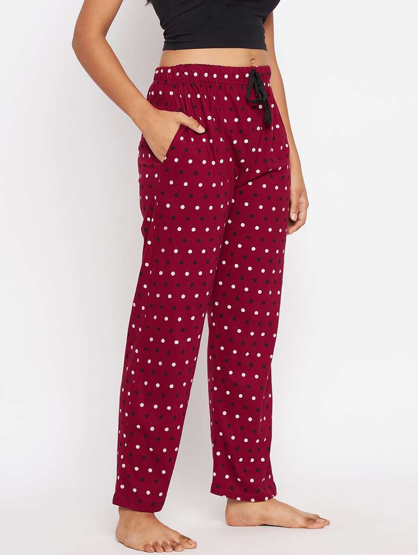 women mid rise cotton pajama - 20467601 -  Standard Image - 2