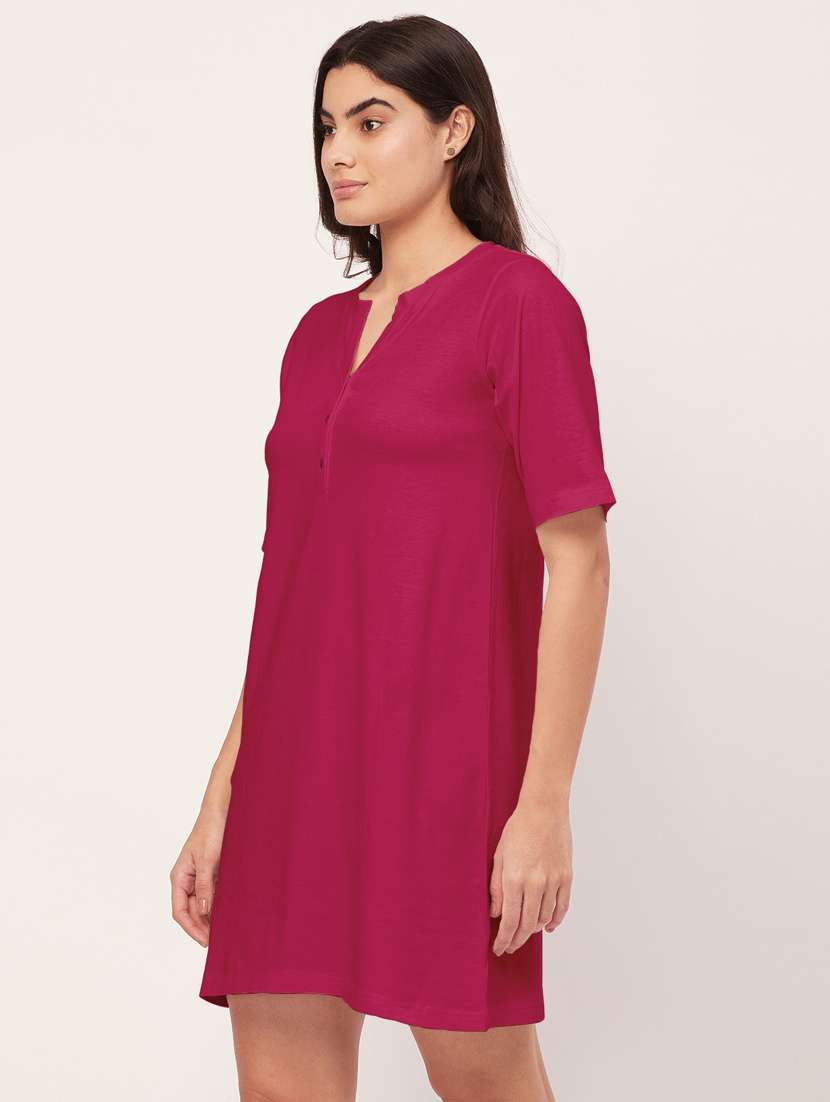 magenta solid sleepshirt - 20468216 -  Standard Image - 2