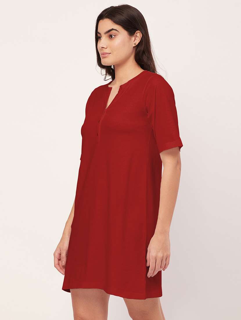 women solid color sleepshirt  - 20468220 -  Standard Image - 2
