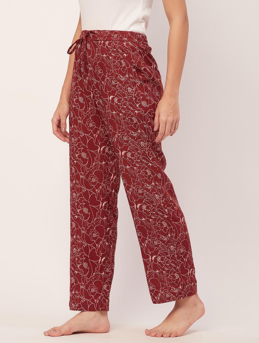 rust floral print pajama - 20468751 - Standard Image - 2