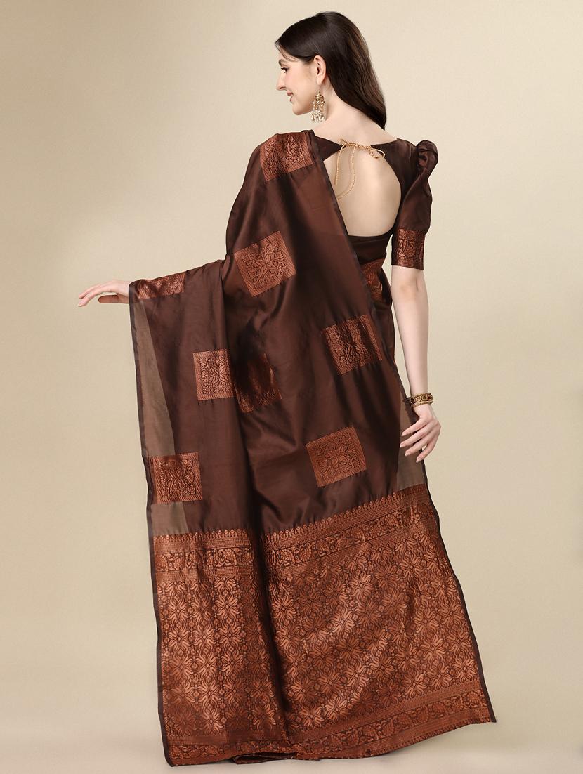 women's banarasi saree with blouse - 20469358 - Standard Image - 2