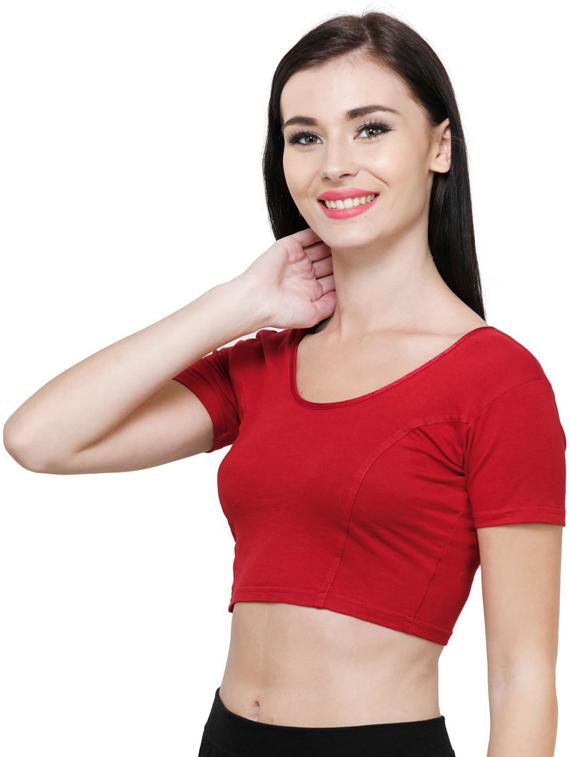 women solid regular stitched blouse - 20469670 - Standard Image - 2