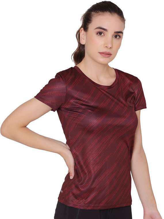 maroon printed regular t-shirt - 20469719 - Standard Image - 2