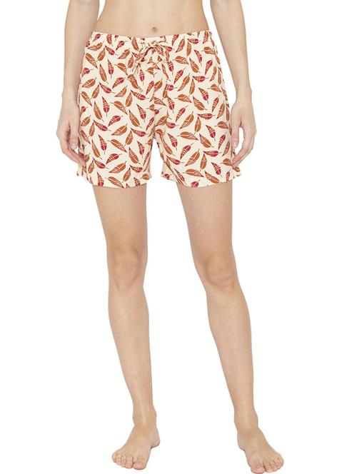 beige printed regular fit short - 20469851 -  Standard Image - 0