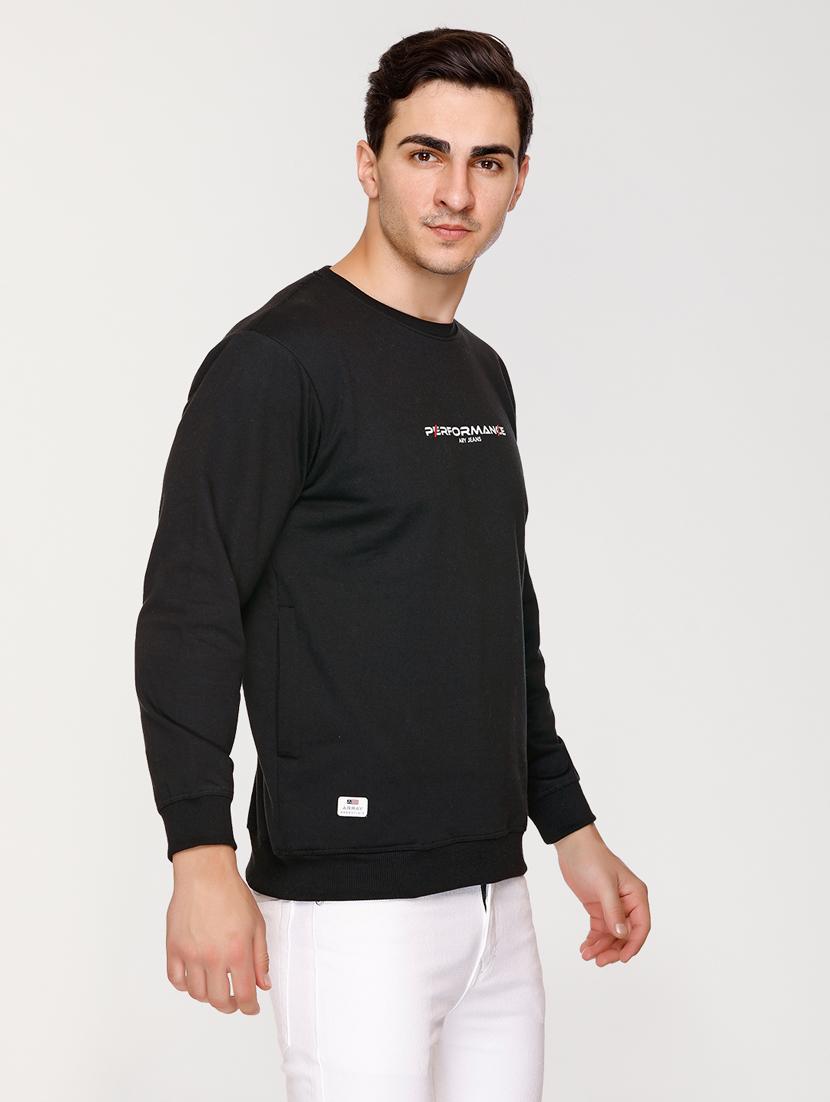 mens chest print sweatshirt - 20469910 - Standard Image - 2