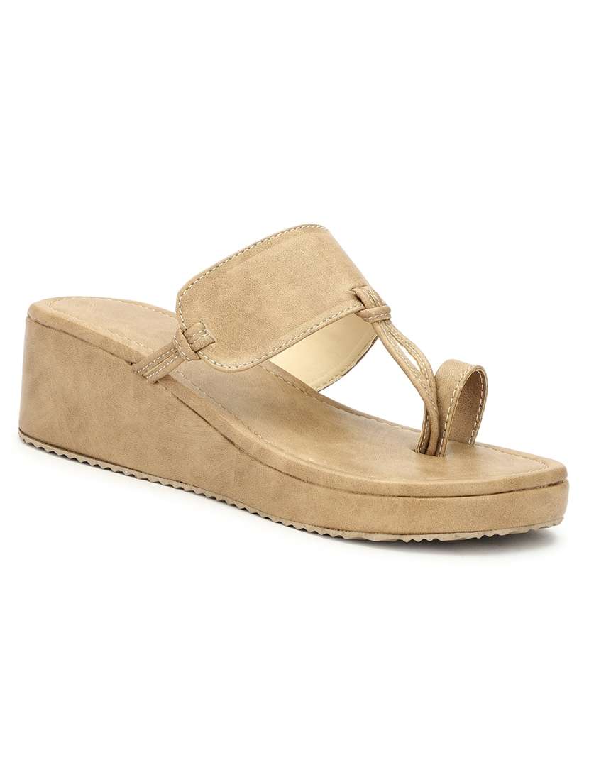 women's khaki platform sandal