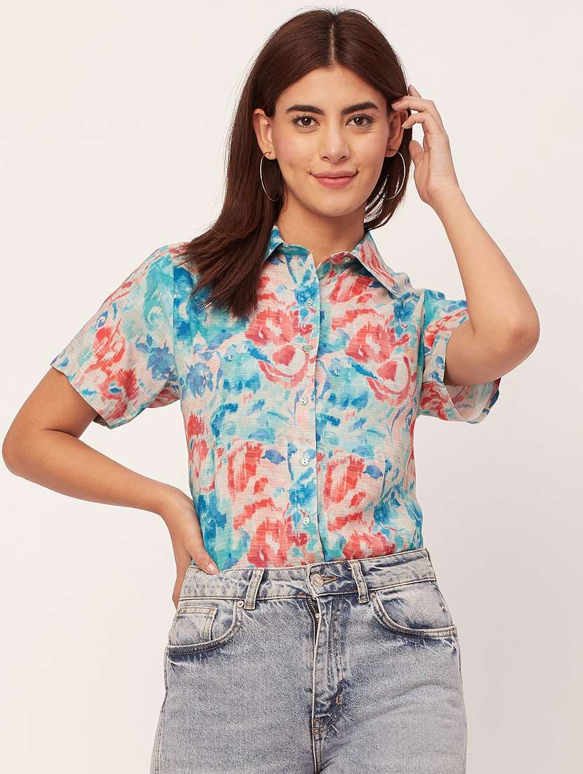 off white printed regular shirt