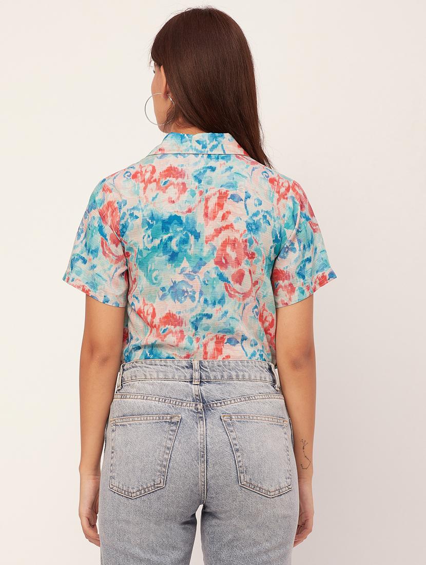off white printed regular shirt - 20473214 - Standard Image - 2