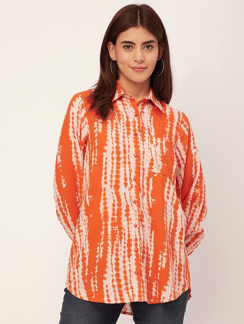 women tie & dye regular shirt - 20473216 - Standard Image - 0