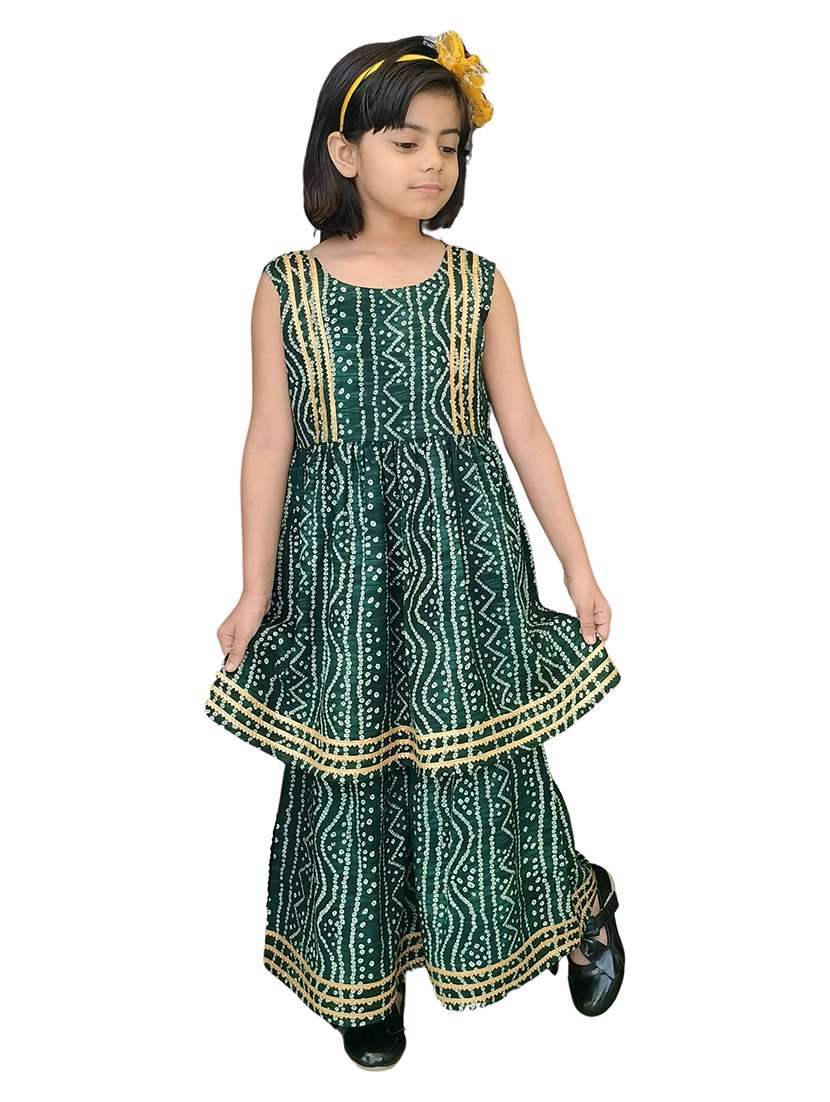 girls printed suit set