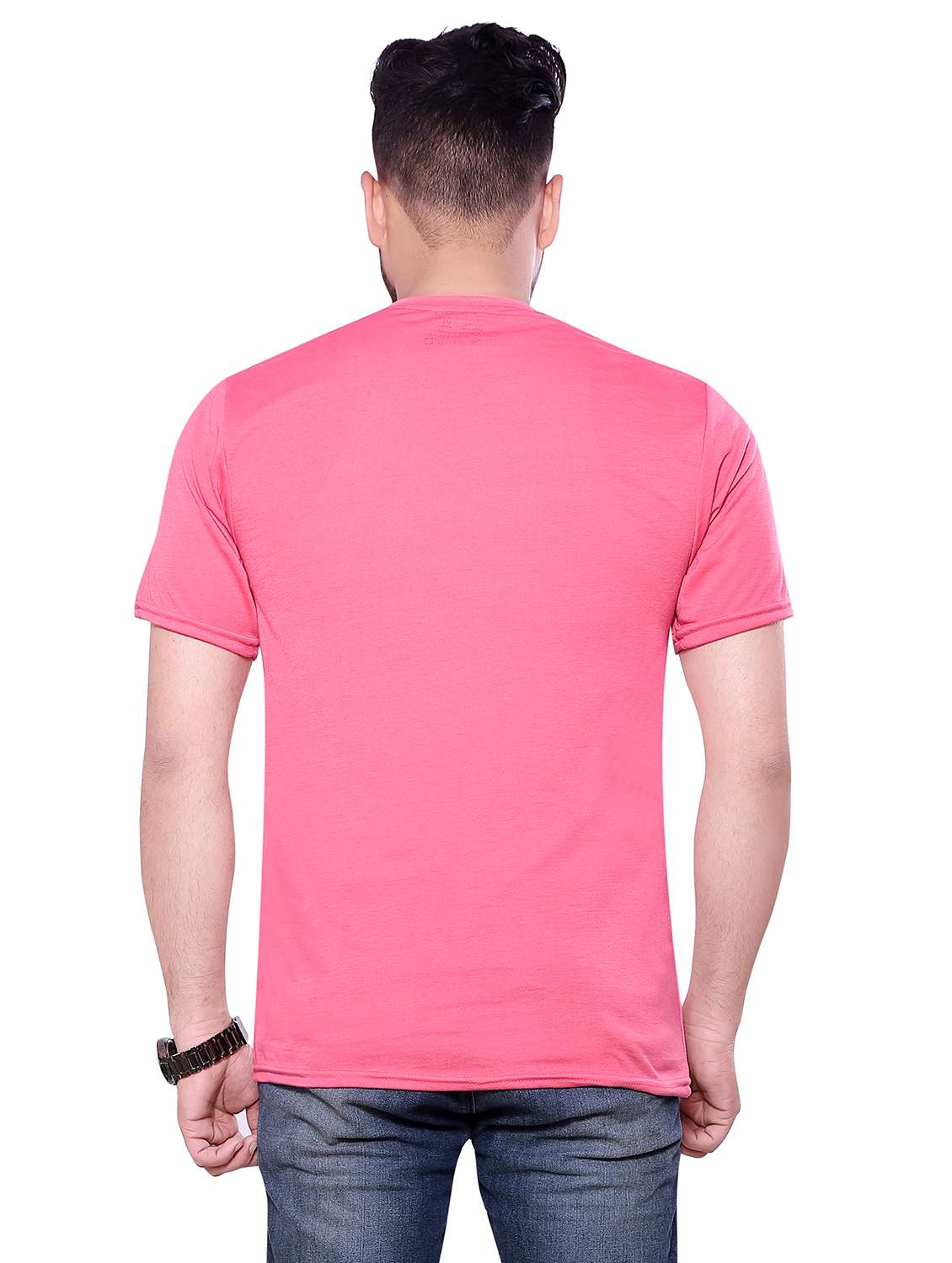men pink cotton regular t-shirt - 20474112 -  Standard Image - 2