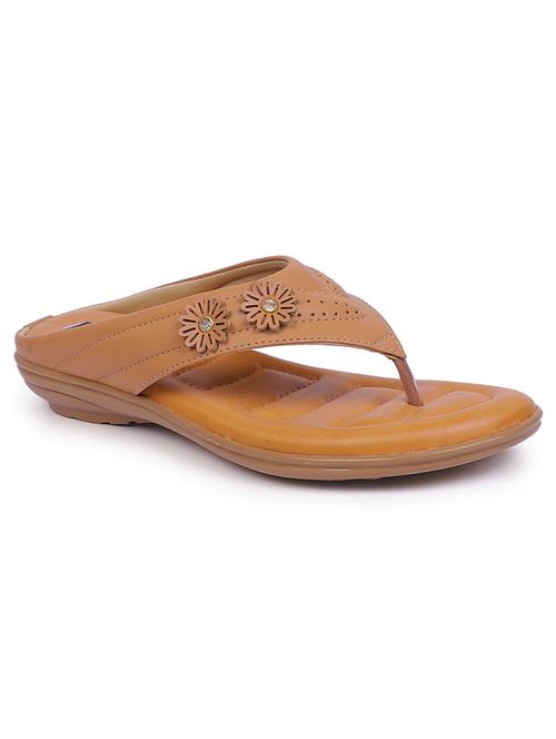 women tan cut work flats - 20476182 - Standard Image - 0