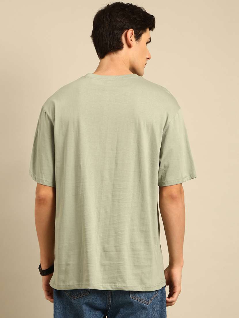 neo mint crew neck chest print t-shirt - 20477912 -  Standard Image - 2