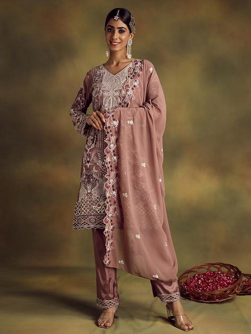 women embroidered unstitched suit set - 20478092 - Standard Image - 0