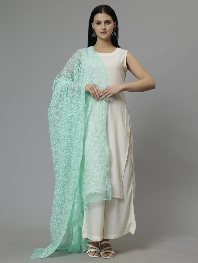 women blue embroidered dupatta - 20478467 - Zoom Image - 0