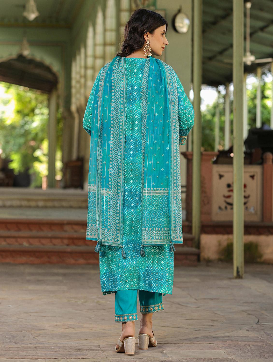 foil printed suit set - 20478665 - Standard Image - 2