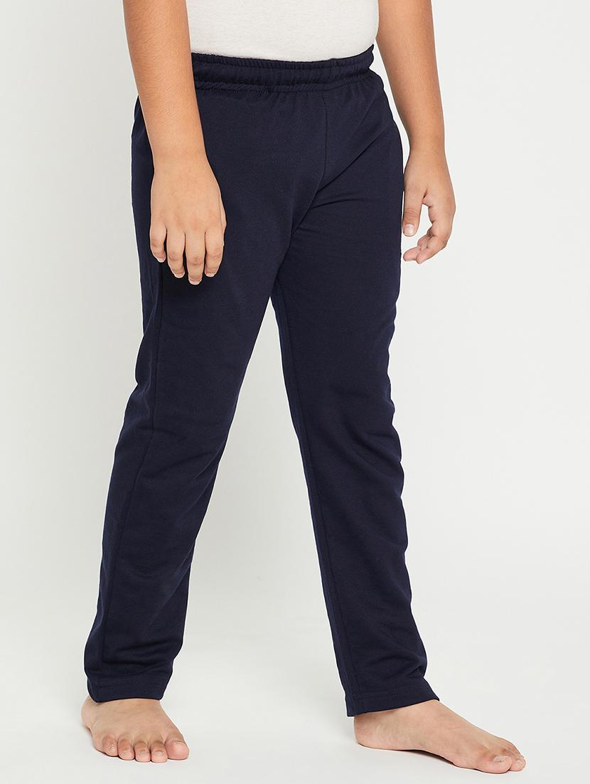boys navy blue cotton casual trouser - 20478680 - Standard Image - 2