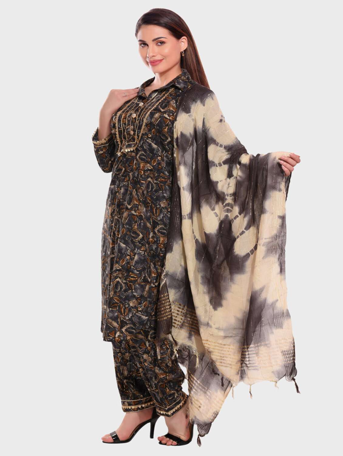women multi color kurta salwar set with dupatta - 20478824 - Standard Image - 2