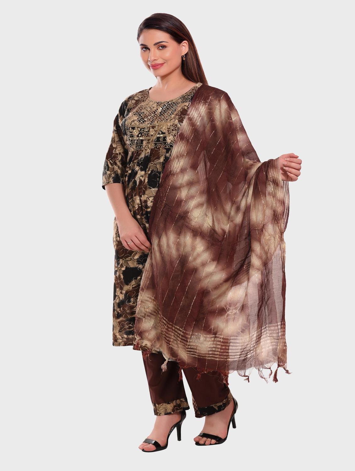 women muti color kurta salwar set with dupatta - 20478831 - Standard Image - 2