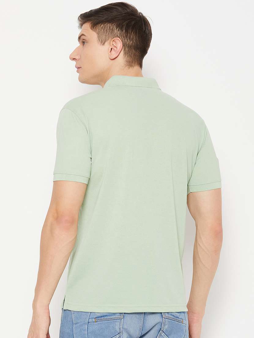 neo mint solid polo t-shirt - 20483773 - Standard Image - 2