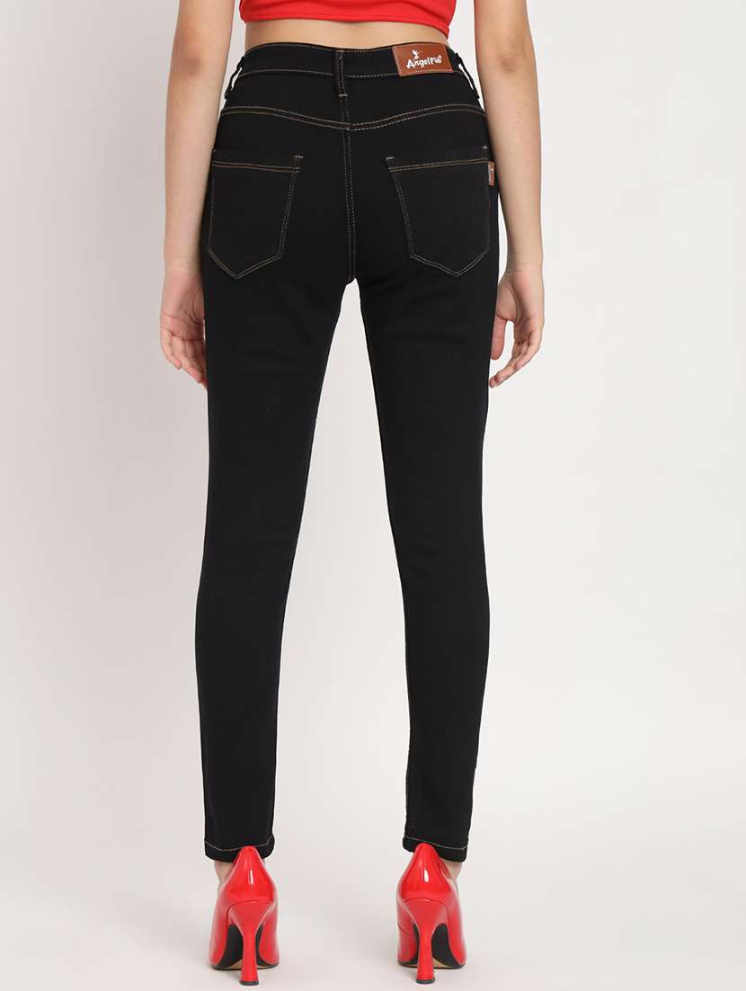 women's plain slim fit jeans - 20483865 - Standard Image - 2