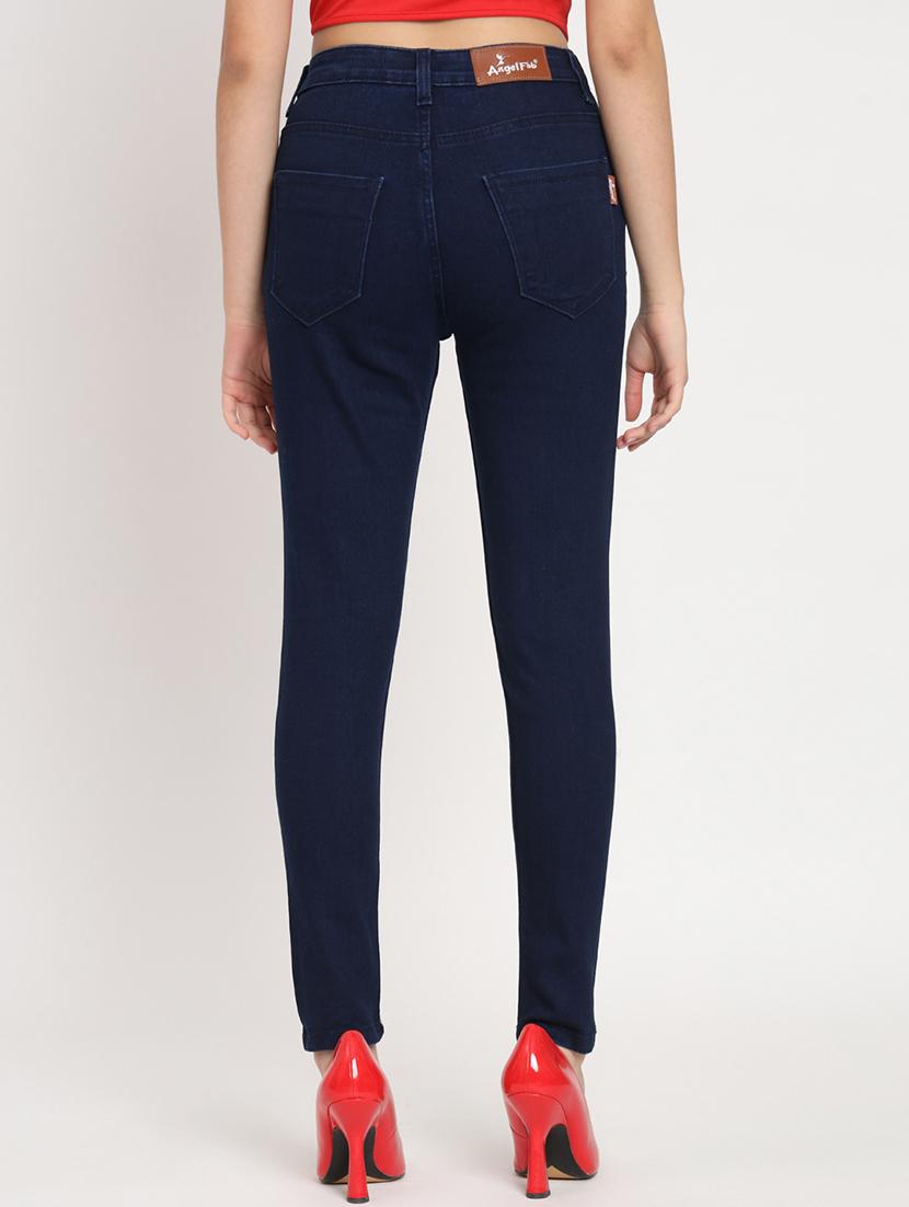 women's plain slim fit jeans - 20483872 - Standard Image - 2