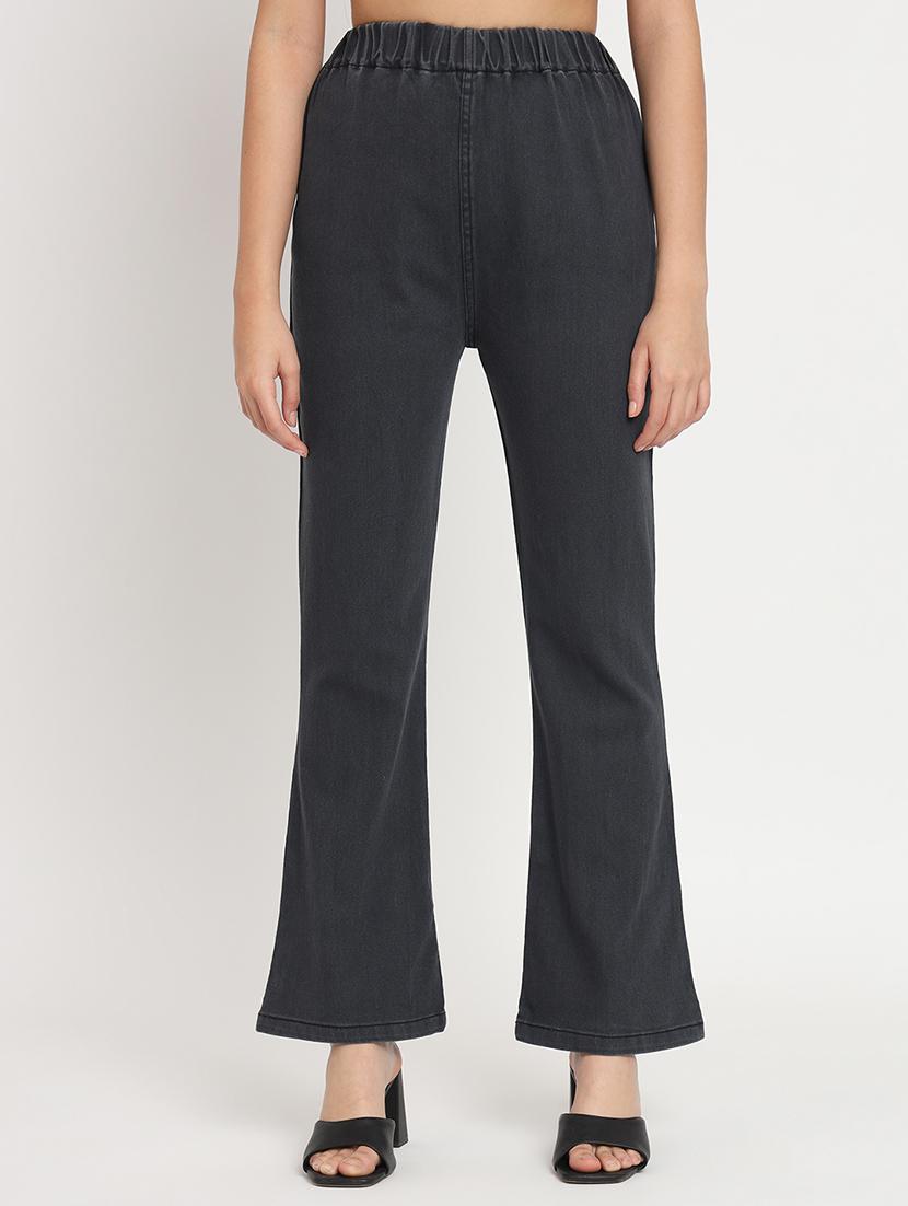 women grey solid bootcut trouser - 20483881 - Zoom Image - 0