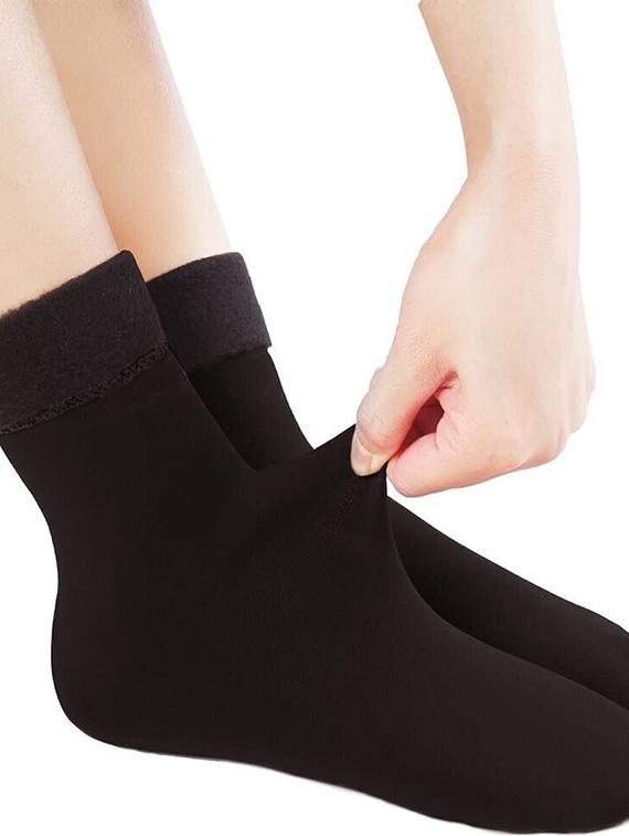 women black wool blend socks - 20483961 - Standard Image - 2