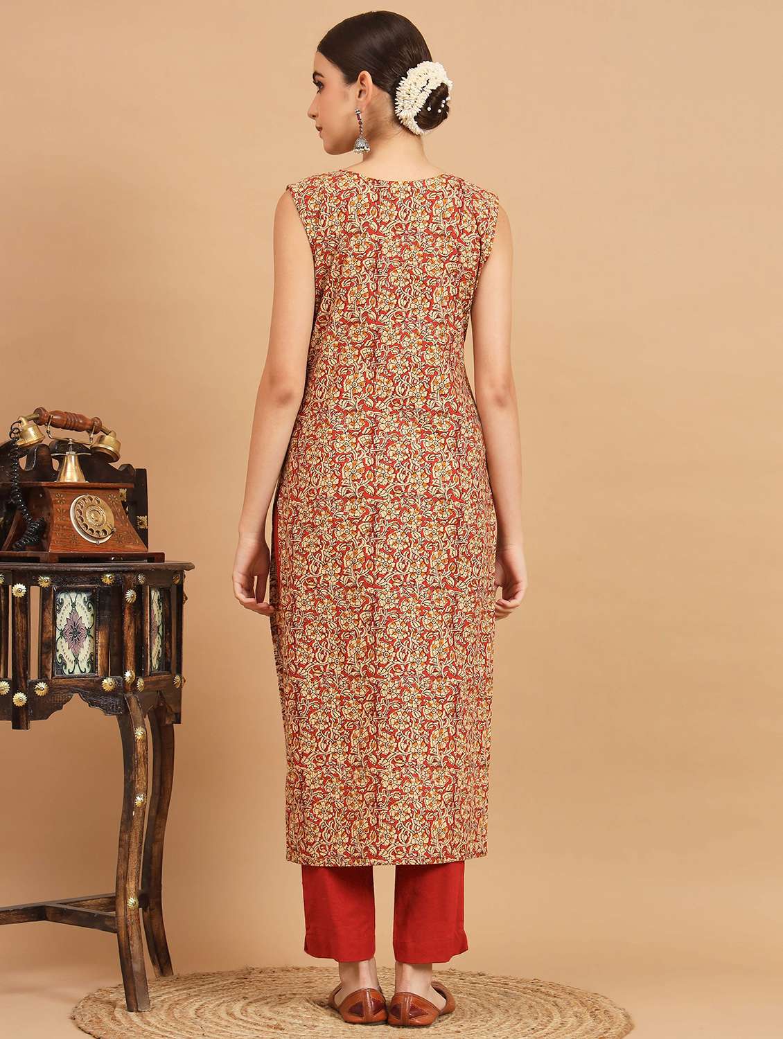 women floral printed straight kurta - 20484344 -  Standard Image - 2