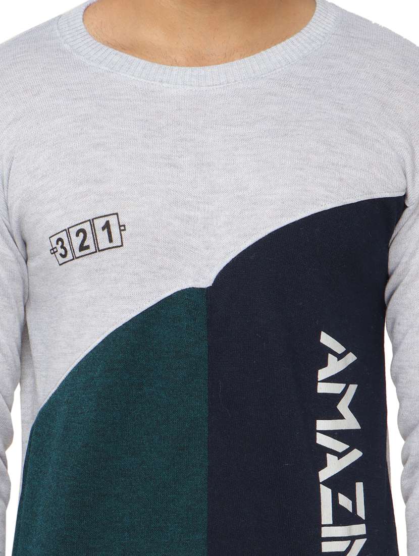 mens color block sweatshirt - 20484387 -  Standard Image - 2