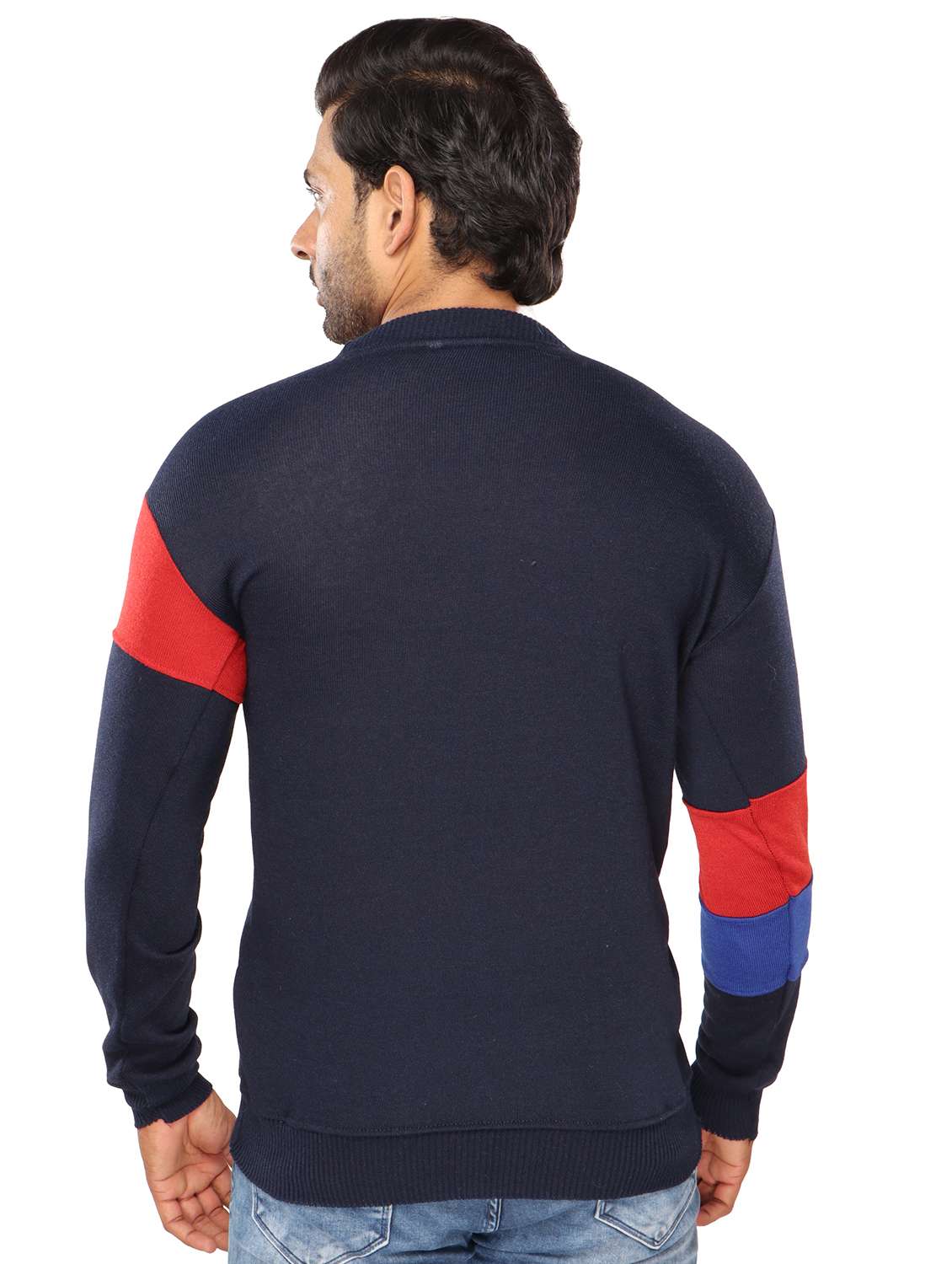 mens color block sweatshirt - 20484392 -  Standard Image - 2