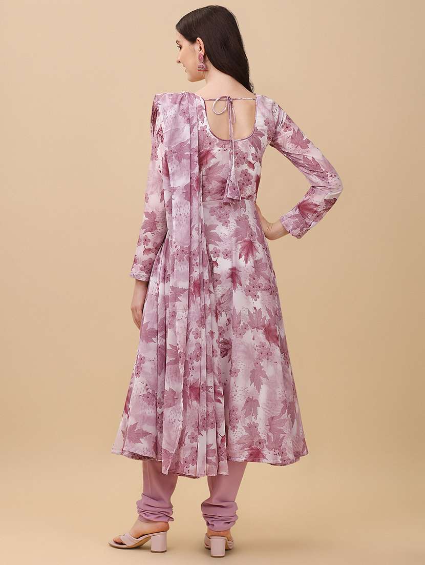 women printed kurta churidaar set with dupatta - 20484588 -  Standard Image - 2