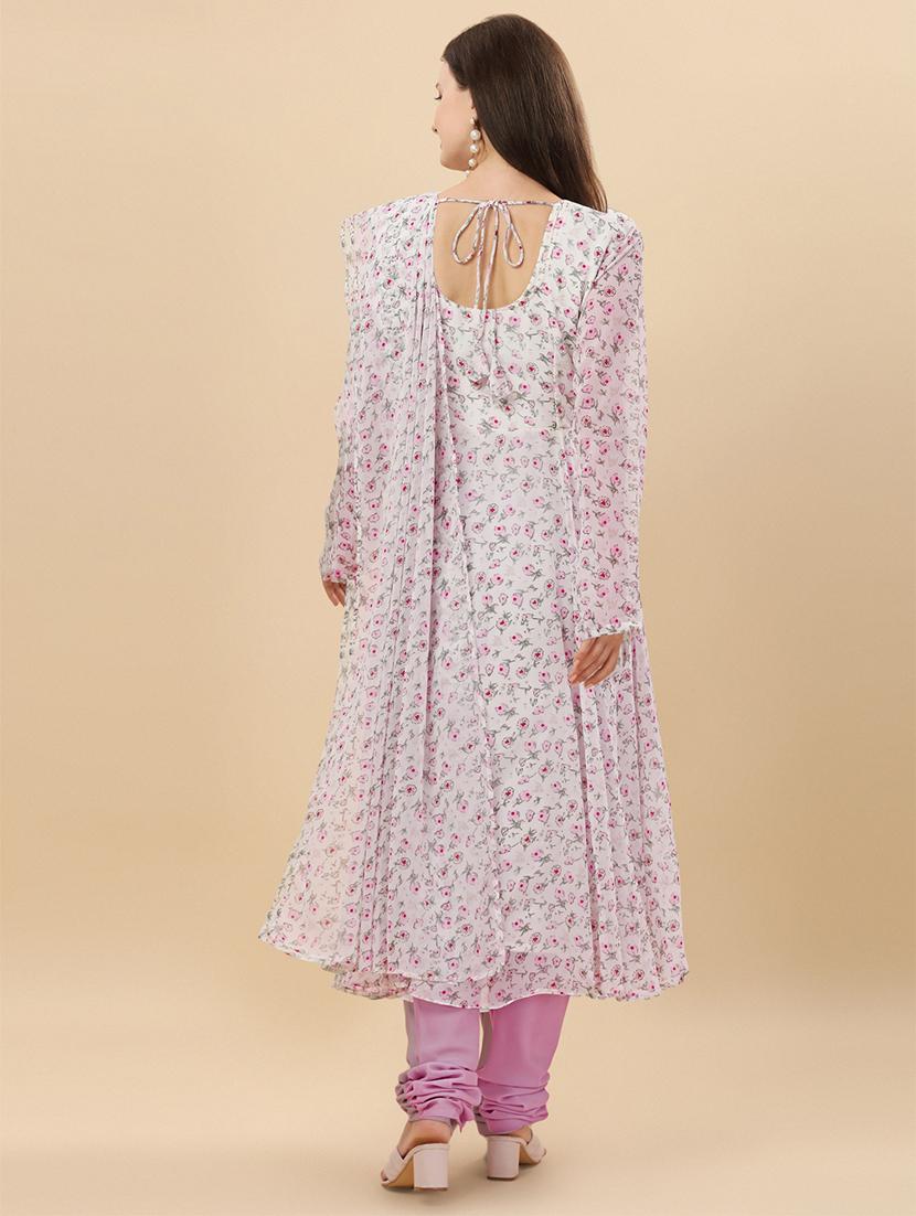 women floral printed kurta churidaar set with dupatta - 20484591 - Standard Image - 2