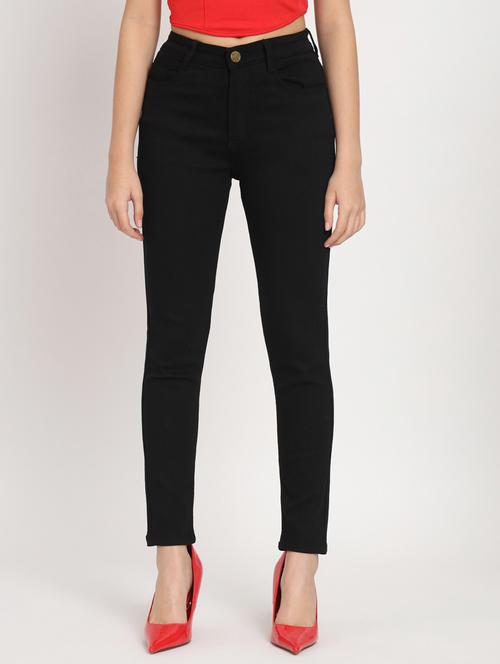women's plain slim fit jeans - 20484644 - Standard Image - 0