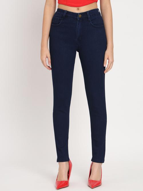 women's plain slim fit jeans - 20484645 - Standard Image - 0