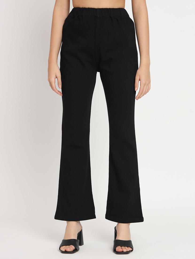 women solid black denim jeggings - 20484650 -  Zoom Image - 0