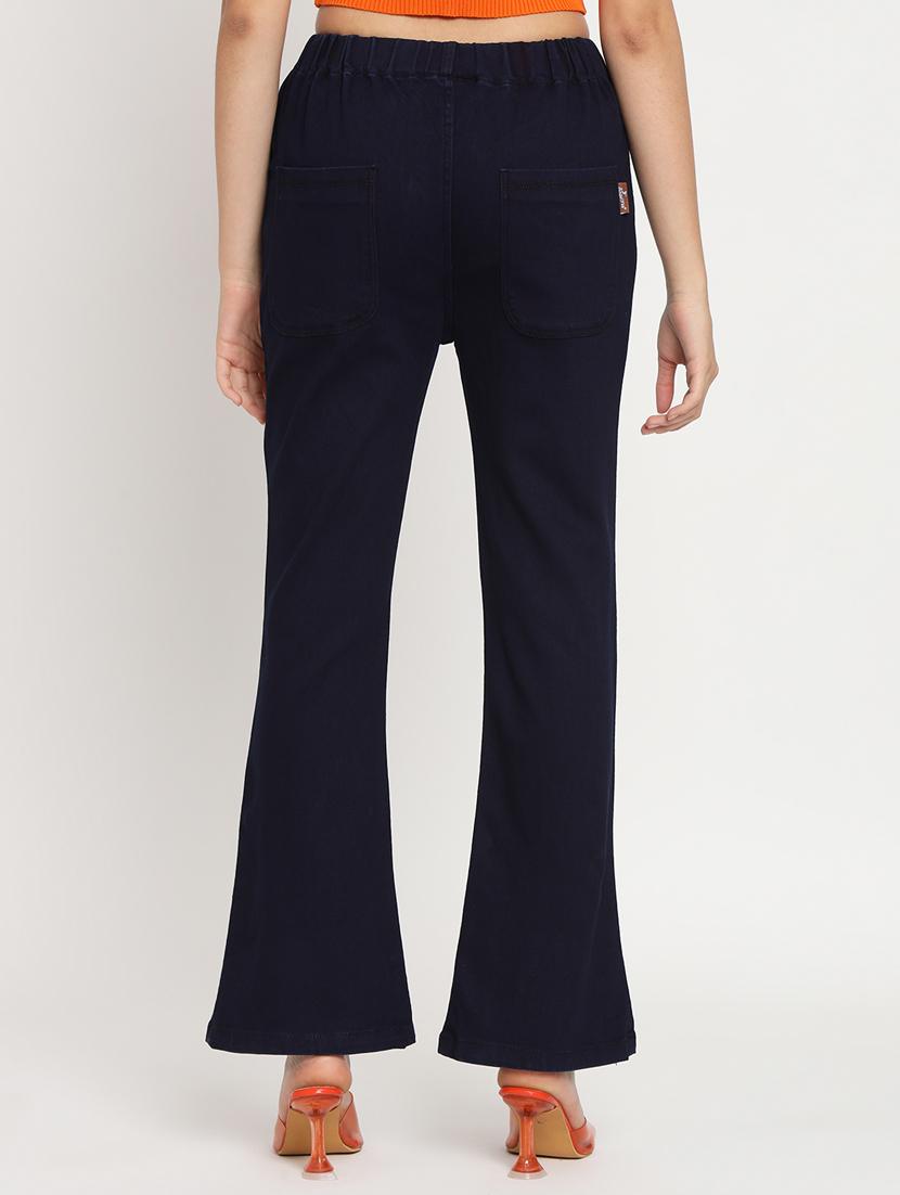 women solid navy blue denim jeggings - 20484652 - Standard Image - 2