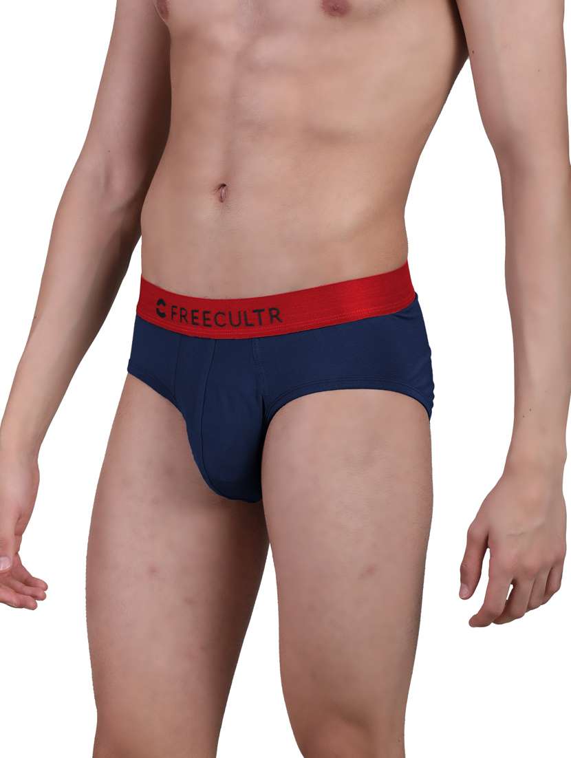 men navy blue set of 2 solid micro modal trunk briefs - 20484767 -  Standard Image - 2