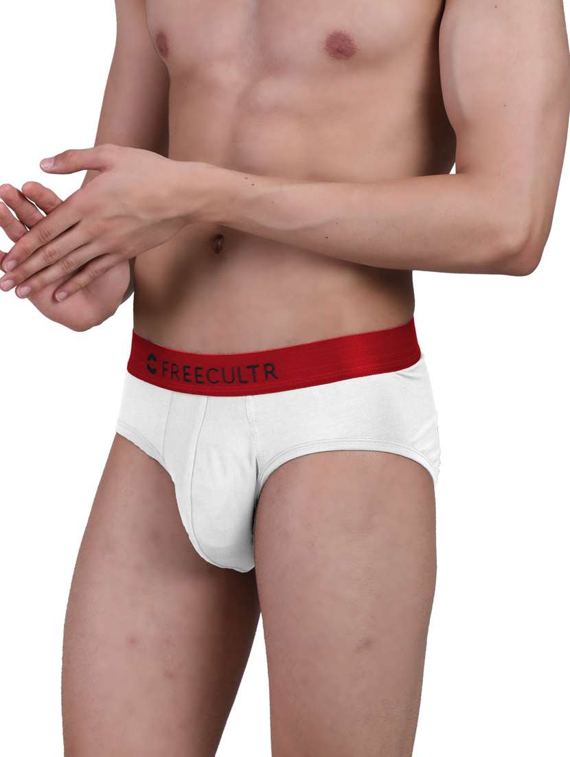 men white set of 3 solid micro modal  briefs - 20484786 -  Standard Image - 2