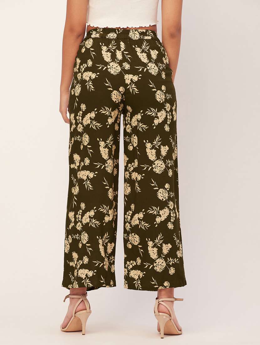 women floral print wide leg trouser - 20485683 -  Standard Image - 2