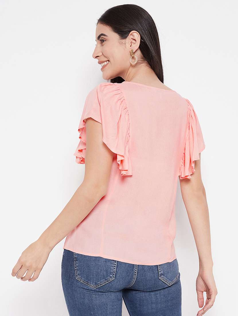 rosewater embroidered regular top - 20485841 -  Standard Image - 2