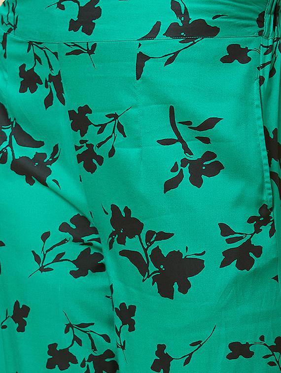 green printed top and palazzos co-ord set - 20485853 - Standard Image - 7