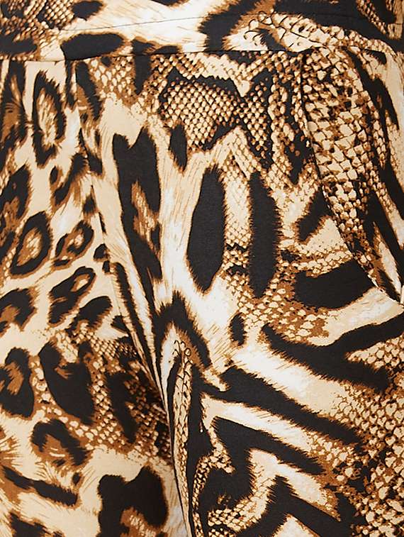 black solid top and trouser co-ord set - 20485854 -  Standard Image - 7